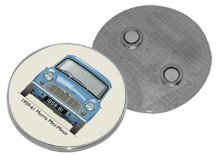 Morris Mini-Minor 1959-61 Round Fridge Magnet